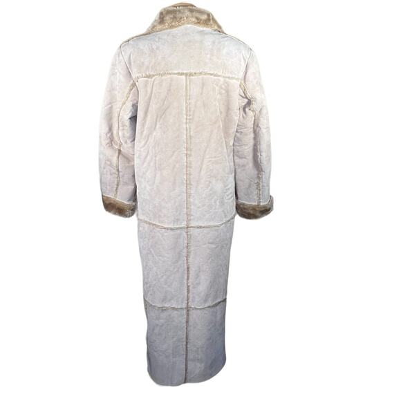 Brandon Thomas Women’s Vintage Tan Suede Leather & Faux Shearling Coat L… - Picture 9 of 16